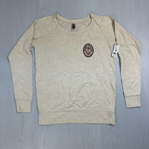 NWT Instant Message George Killians Irish Red Sweatshirt Women M Oatmeal Heather